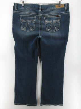 Seven7 Jeans 20 Plus Luxe Bootcut Embellished Rhinestone Denim Pants